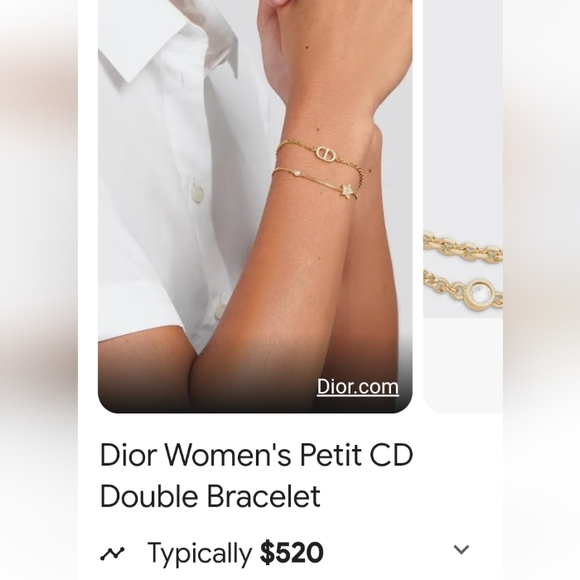 Christian Dior Petit CD Signature 💖 CD Logo Cryst - Picture 7 of 10